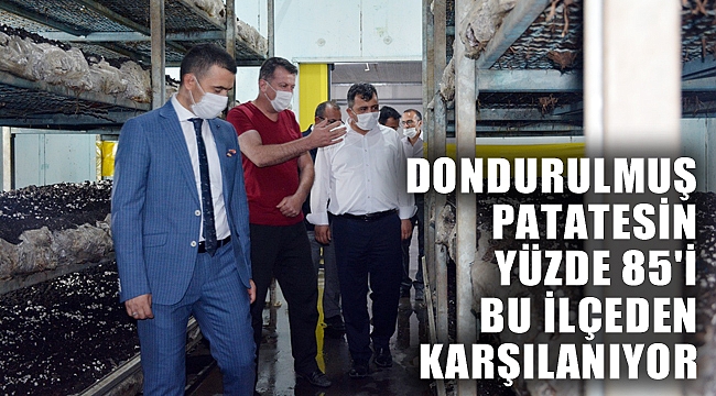 DONDURULMUŞ PATATESİN YÜZDE 85'İ BU İLÇEDEN KARŞILANIYOR