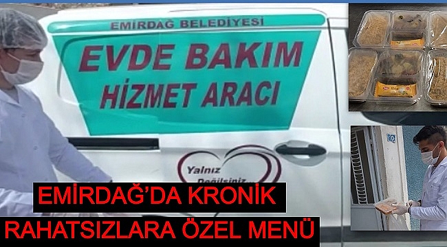 EMİRDAĞ’DA KRONİK RAHATSIZLARA ÖZEL MENÜ