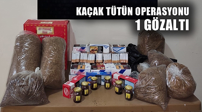 KAÇAK TÜTÜN OPERASYONU: 1 GÖZALTI