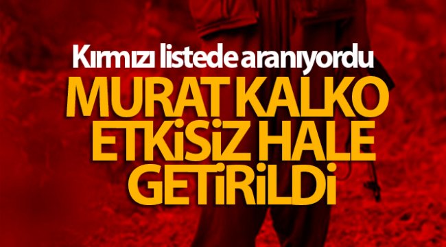 KALKO ETKİSİZ HALE GETİRİLDİ