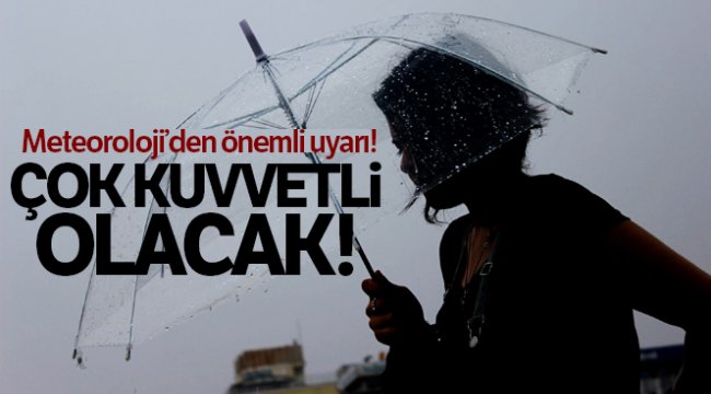 Meteoroloji uyardı