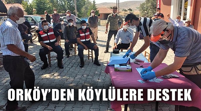 ORKÖY’DEN KÖYLÜLERE DESTEK