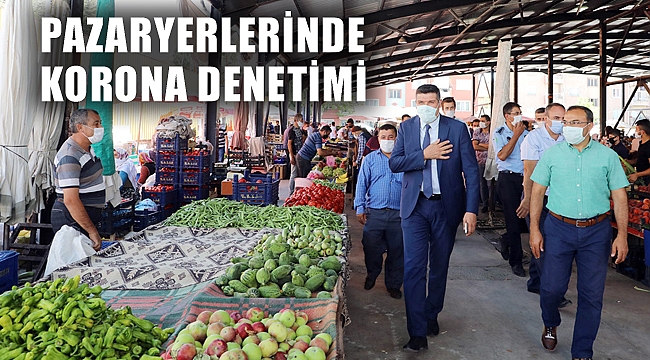 PAZARYERLERİNDE KORONA DENETLEMESİ