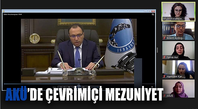 AKÜ’DE ÇEVRİMİÇİ MEZUNİYET