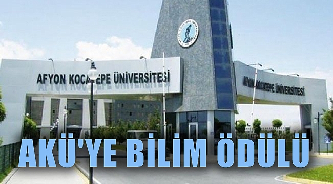 AKÜ'YE BİLİM ÖDÜLÜ