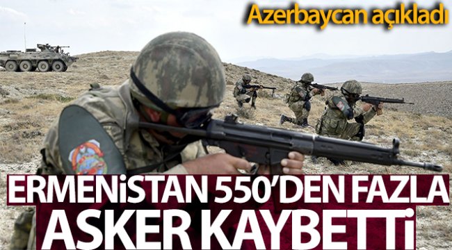 Azerbaycan: 'Ermenistan Ordusu 550’den fazla asker kaybetti'