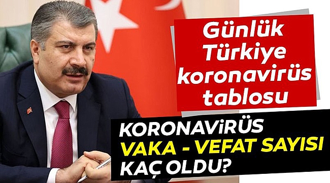 BAKAN KOCA SON VERİLERİ AÇIKLADI