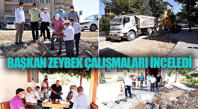 BAŞKAN ZEYBEK ÇALIŞMALARI YERİNDE İNCELEDİ