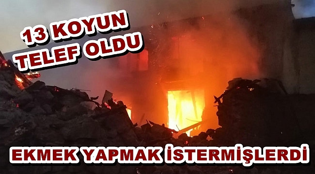 EKMEK YAPMAK İSTERKEN YANGIN ÇIKTI