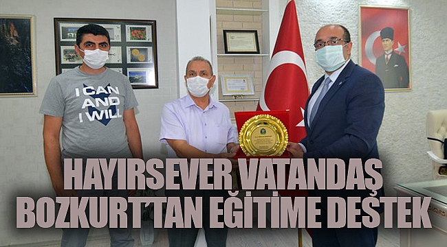 HAYIRSEVER VATANDAŞ BOZKURT’TAN EĞİTİME DESTEK