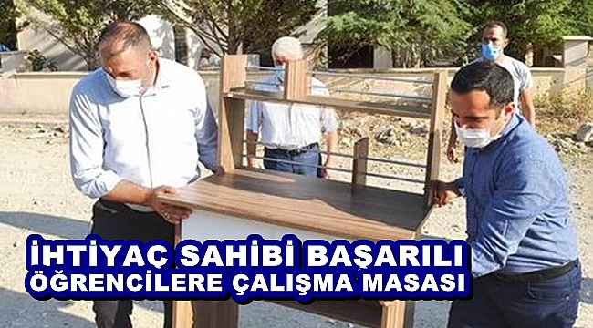 İHTİYAÇ SAHİBİ BAŞARILI ÖĞRENCİLERE ÇALIŞMA MASASI