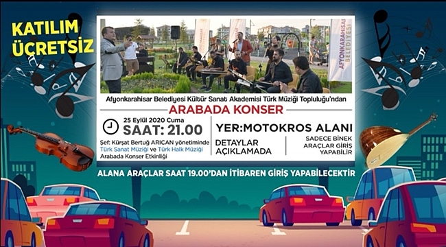 İLK KEZ ARABADA KONSER ETKİNLİĞİ