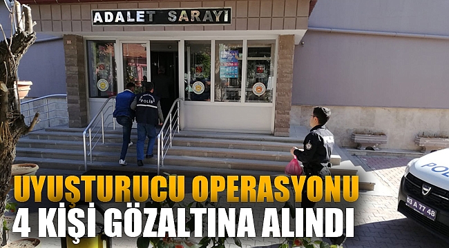 Metruk eve uyuşturucu baskını: 4 gözaltı