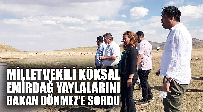 MİLLETVEKİLİ KÖKSAL EMİRDAĞ YAYLALARINI SORDU
