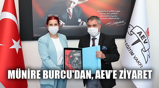 MÜNİRE BURCU'DAN, AFYON EĞİTİM VAKFINA ZİYARET