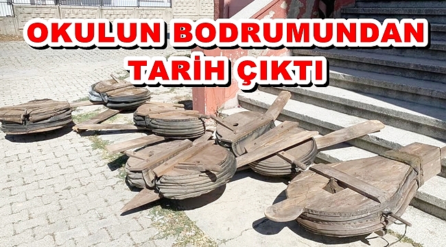OKULUN BODRUMUNDAN TARİH ÇIKTI
