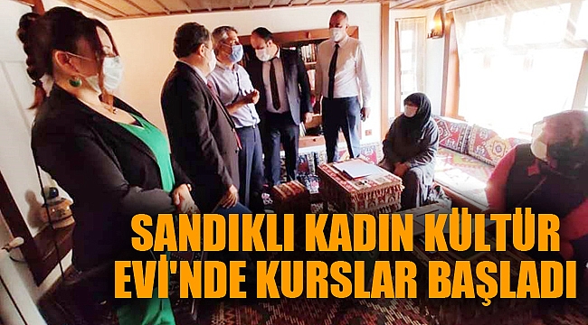 SANDIKLI KADIN KÜLTÜR EVİ'NDE KURSLAR BAŞLADI