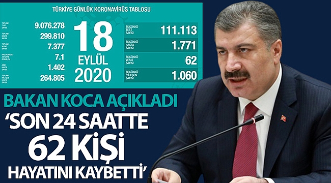 SON 24 SAATTE 62 KİŞİ HAYATINI KAYBETTİ