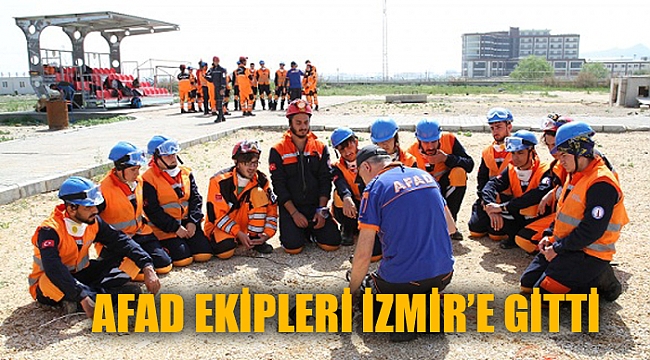 AFAD Afyonkarahisar ekibi deprem bölgesi İzmir’e hareket etti