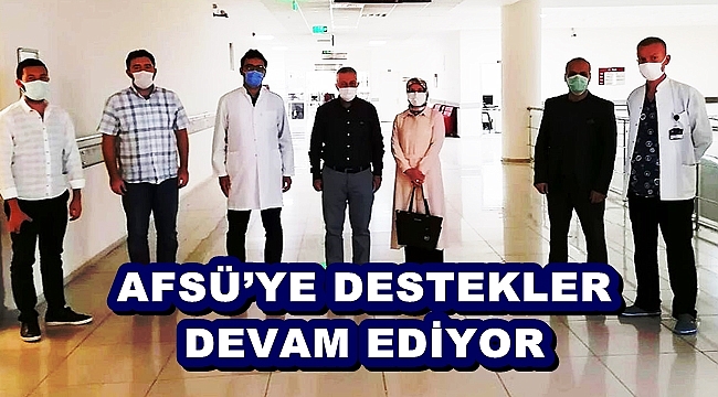 AFSÜ’YE DESTEKLER DEVAM EDİYOR
