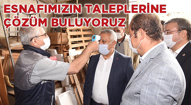 BAŞKAN ZEYBEK 1.KÜÇÜK SANAYİ ESNAFINI ZİYARET ETTİ
