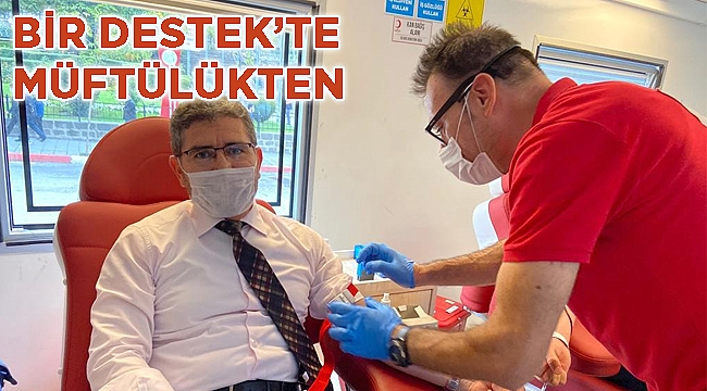Bir destekte İl Müftülüğünden geldi