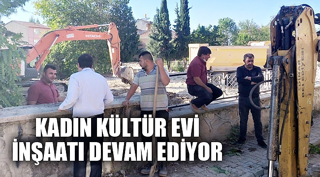 Dinar 'Kadın Kültür Evi' inşaatı tüm hızıyla sürüyor 