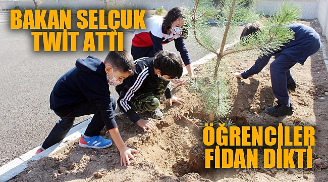 İlk günün anısına yüzlerce fidan toprakla buluştu 