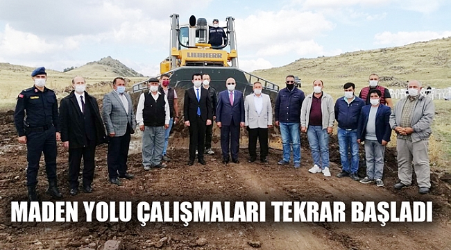 İSCEHİSAR’DA MADEN YOLU ÇALIŞMALARI TEKRAR BAŞLADI