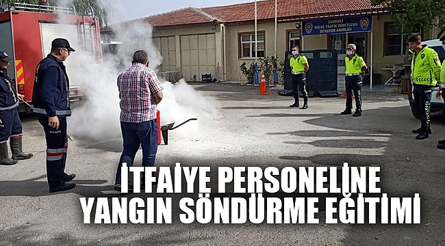 İTFAİYE PERSONELİNE YANGIN SÖNDÜRME EĞİTİMİ
