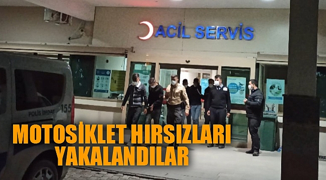 MOTOSİKLET HIRSIZLARI YAKALANDI