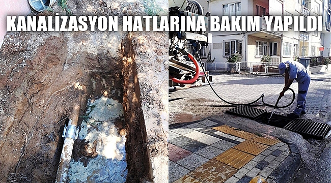 Sandıklı Belediyesi kanalizasyon hatlarında bakım yaptı