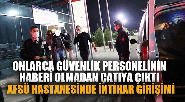Üniversite hastanesi binası çatısından intihar girişimi skandalı 