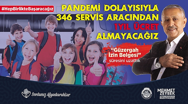 ZEYBEK BAŞKAN’DAN SERVİS ARAÇLARINA JEST