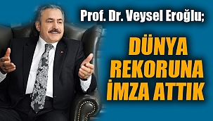 41 BARAJ VE 23 GÖLET İNŞA EDEREK DÜNYA REKORUNA İMZA ATTIK