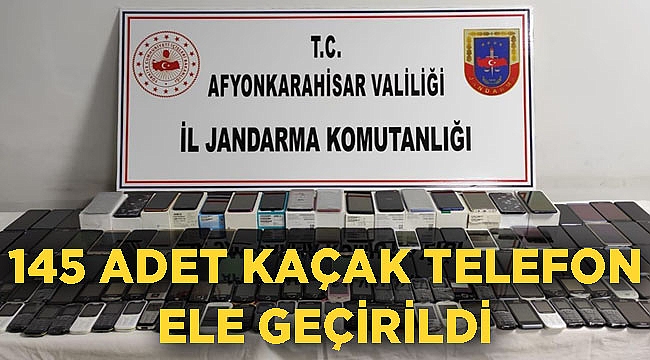 AFYON'DA KAÇAK CEP TELEFONLARI ELE GEÇİRİLDİ