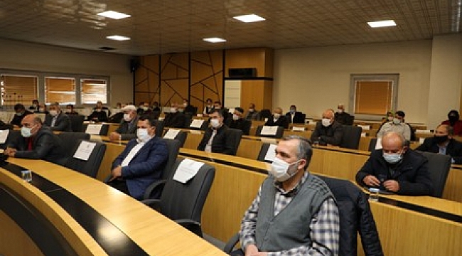 Başkan Zeybek muhtarlara covit-19’u hatırlattı
