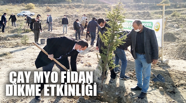 ÇAY MYO FİDAN DİKME ETKİNLİĞİ DÜZENLEDİ