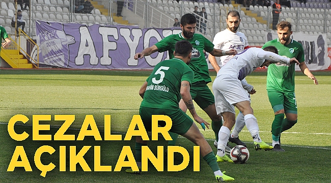 Cezalar açıklandı