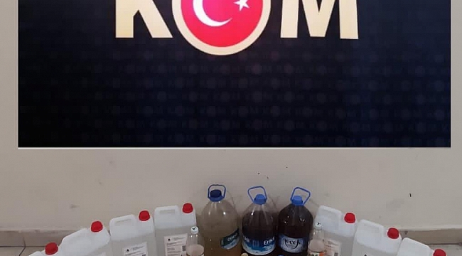 Kaçak içkiler ele geçirildi