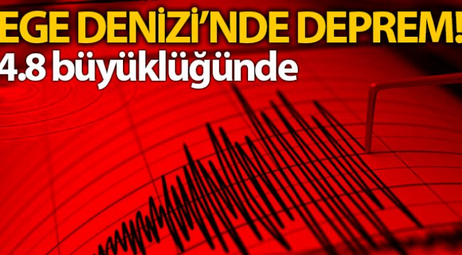 Kuşadası Körfezi'nde 4.8 büyüklüğünde deprem