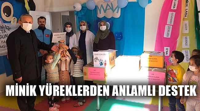 MİNİK YÜREKLERDEN ANLAMLI DESTEK