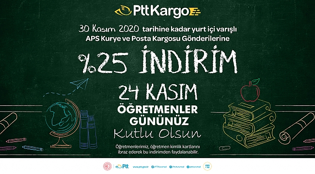 PTT’DEN ÖĞRETMENLER GÜNÜ’NE ÖZEL İNDİRİM SÜRPRİZİ