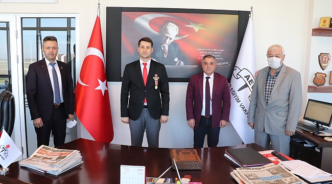 Şehit aileleri ve gazilerden AEV’e ziyaret