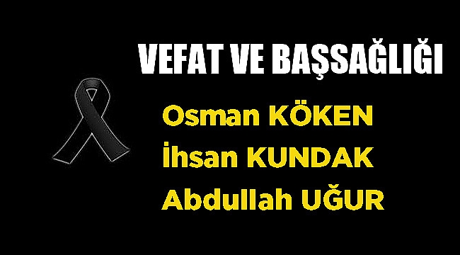 VEFAT & BAŞSAĞLIĞI