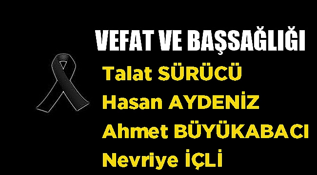 VEFAT & BAŞSAĞLIĞI