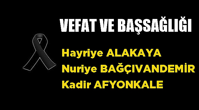 VEFAT&BAŞSAĞLIĞI