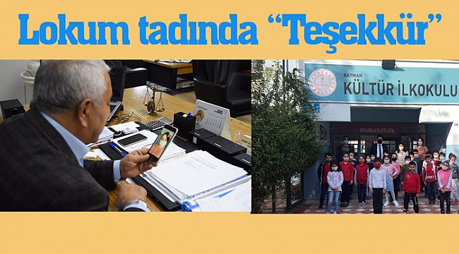 ZEYBEK BAŞKAN’A ‘LOKUM’ TADINDA TEŞEKKÜR