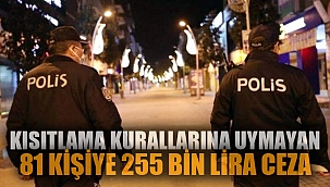 81 KİŞİYE 255 BİN LİRA CEZA