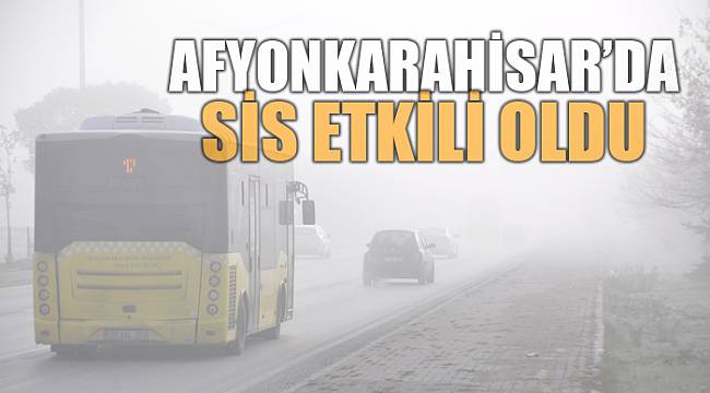 Afyonkarahisar'da sis etkili oldu
